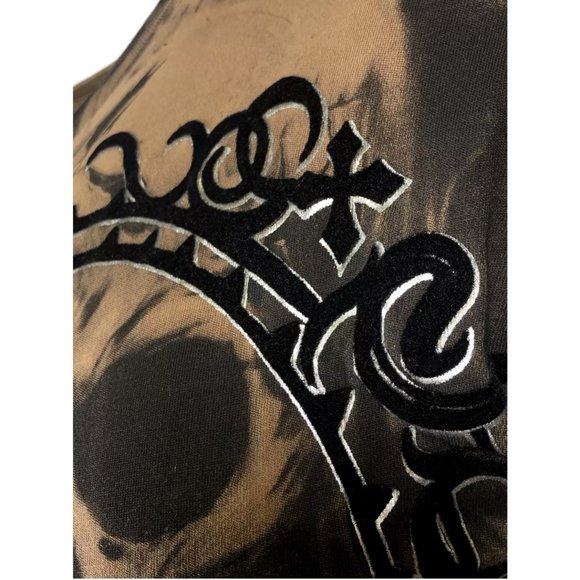 AFFLICTION Men's T-shirt WALKING DEAD Skull Tattoo Biker MMA S-5XL - Picture 9 of 9